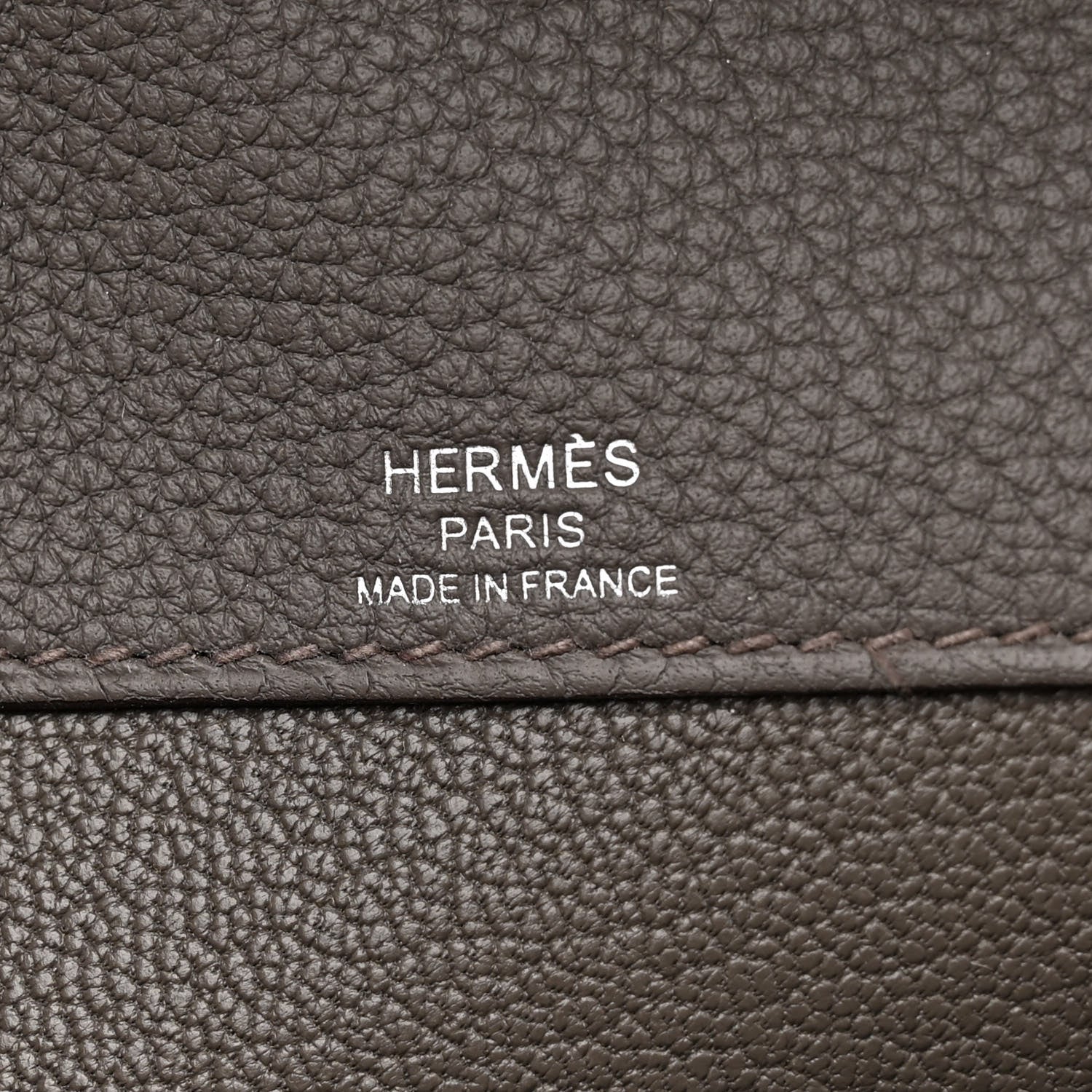 Hermes Togo Kelly Depeches 25 Pouch Etain 6 of 12