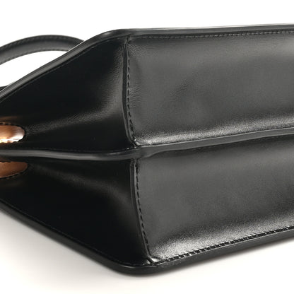 Fendi Vitello King Luxor Shiny Nappa Medium Peekaboo I SEE U East West Satchel Black Light Rose 8 of 9