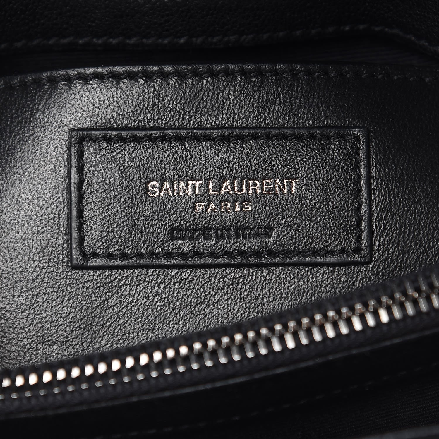 Saint Laurent Sheepskin Matelasse Chevron Monogram Medium College Bag Black 6 of 15