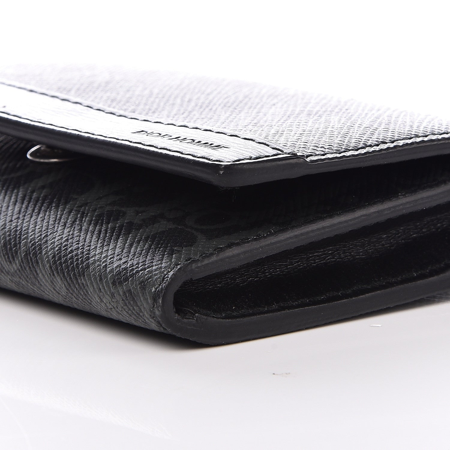 Chloe CHRISTIAN DIOR HOMME Coated Canvas Card Holder Grise 8 of 9