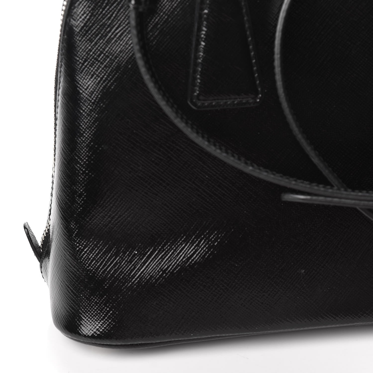 Prada Saffiano Vernice Small Promenade Tote Black 13 of 13
