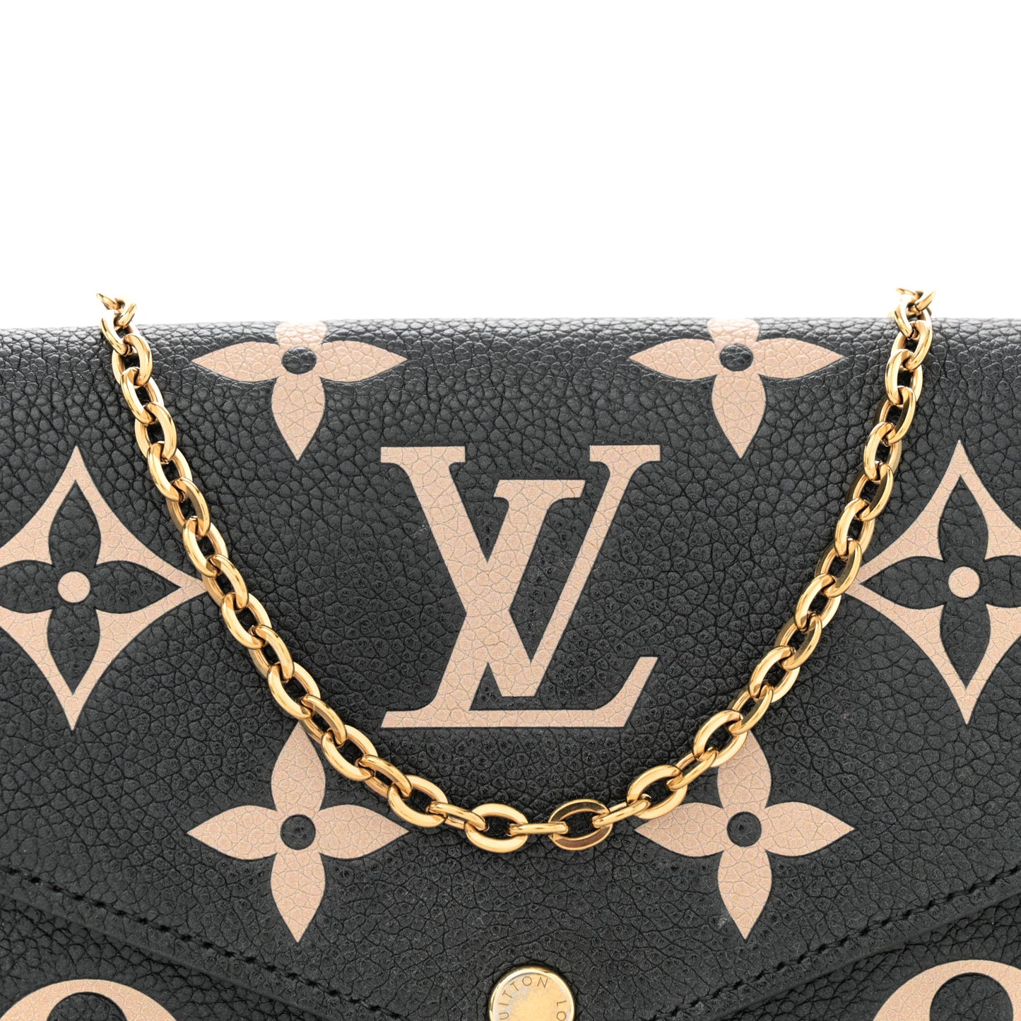 Empreinte Monogram Giant Felicie Pochette Black Beige