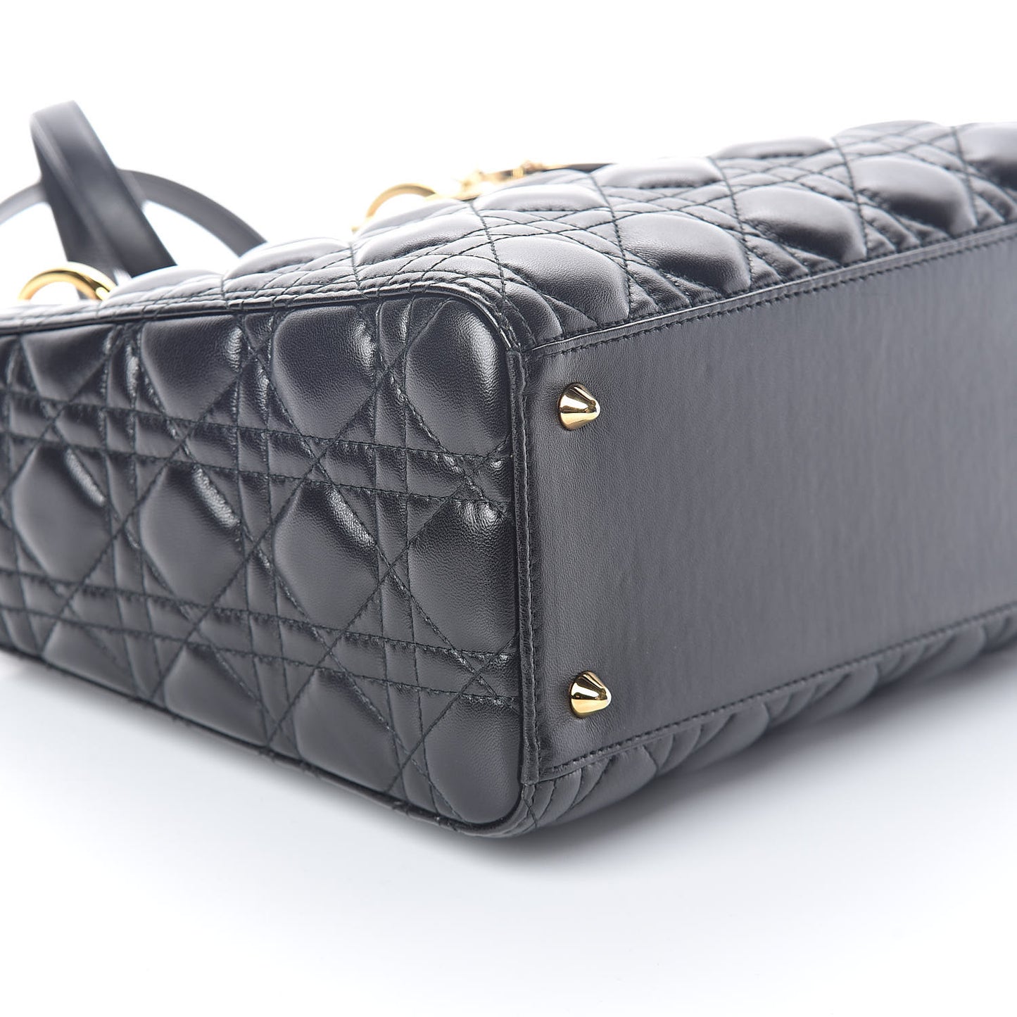 Lambskin Cannage Medium Lady Dior Black