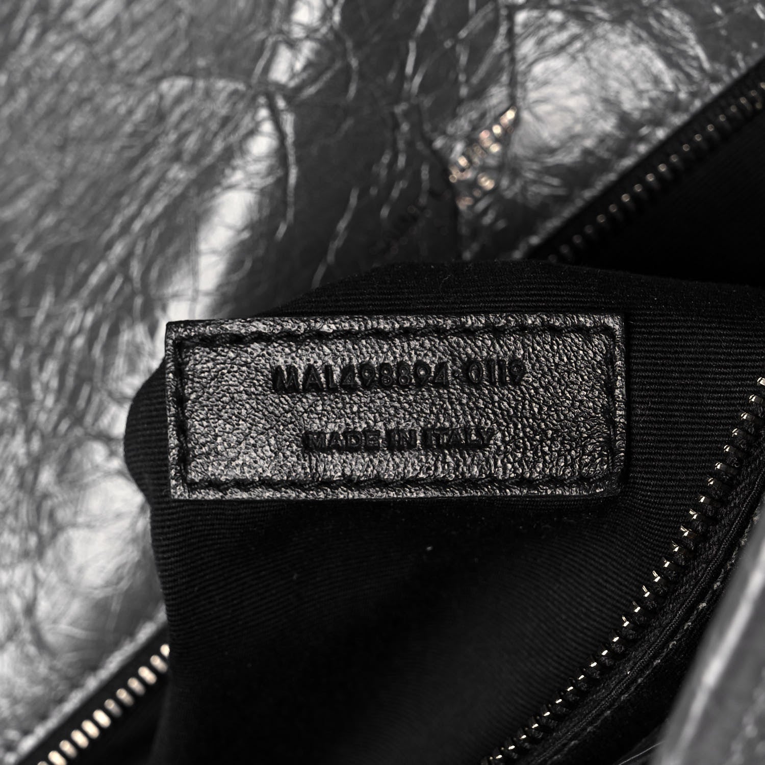 Saint Laurent Crinkled Calfskin Matelasse Monogram Medium Niki Chain Satchel Fog 11 of 13