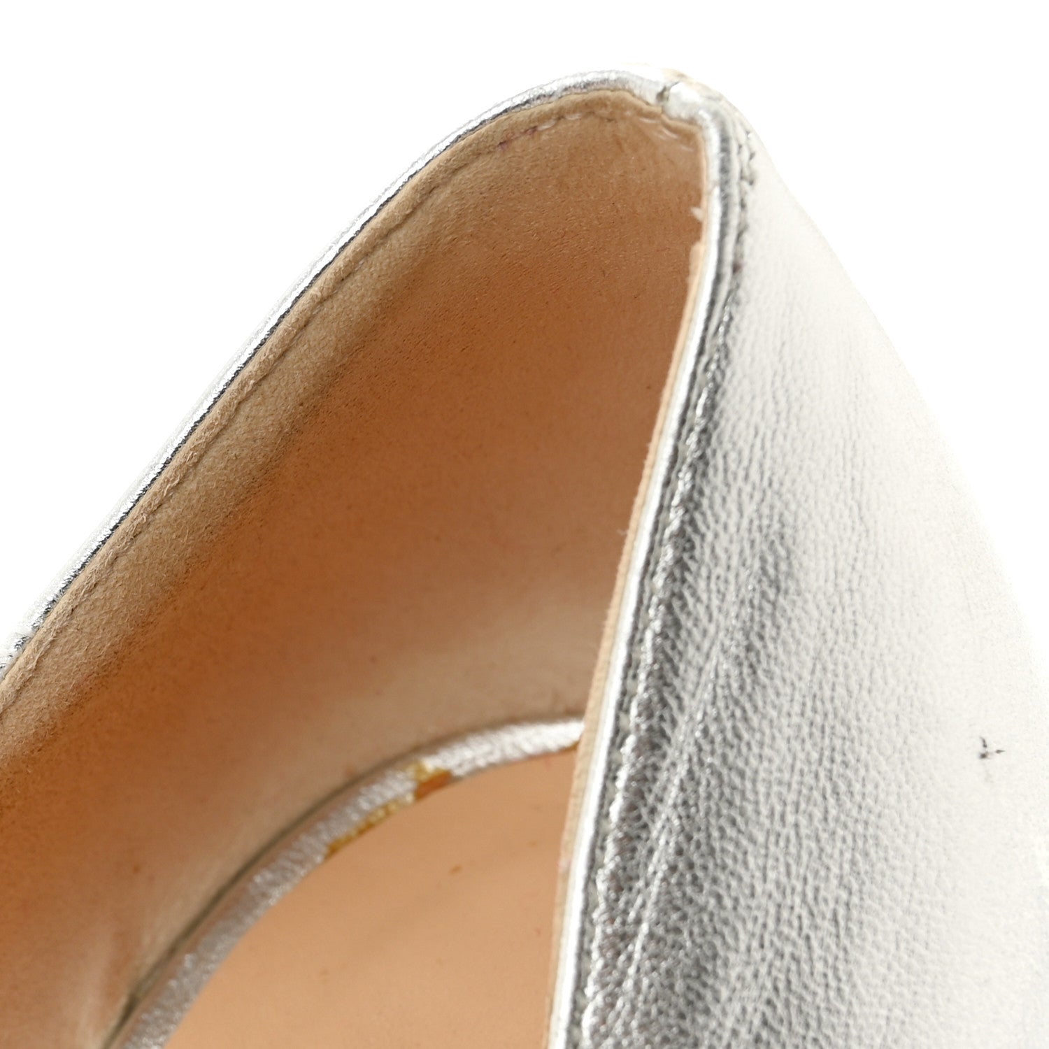 Christian Louboutin Metallic Calfskin Iriza 120 Pumps 40 Silver 8 of 10