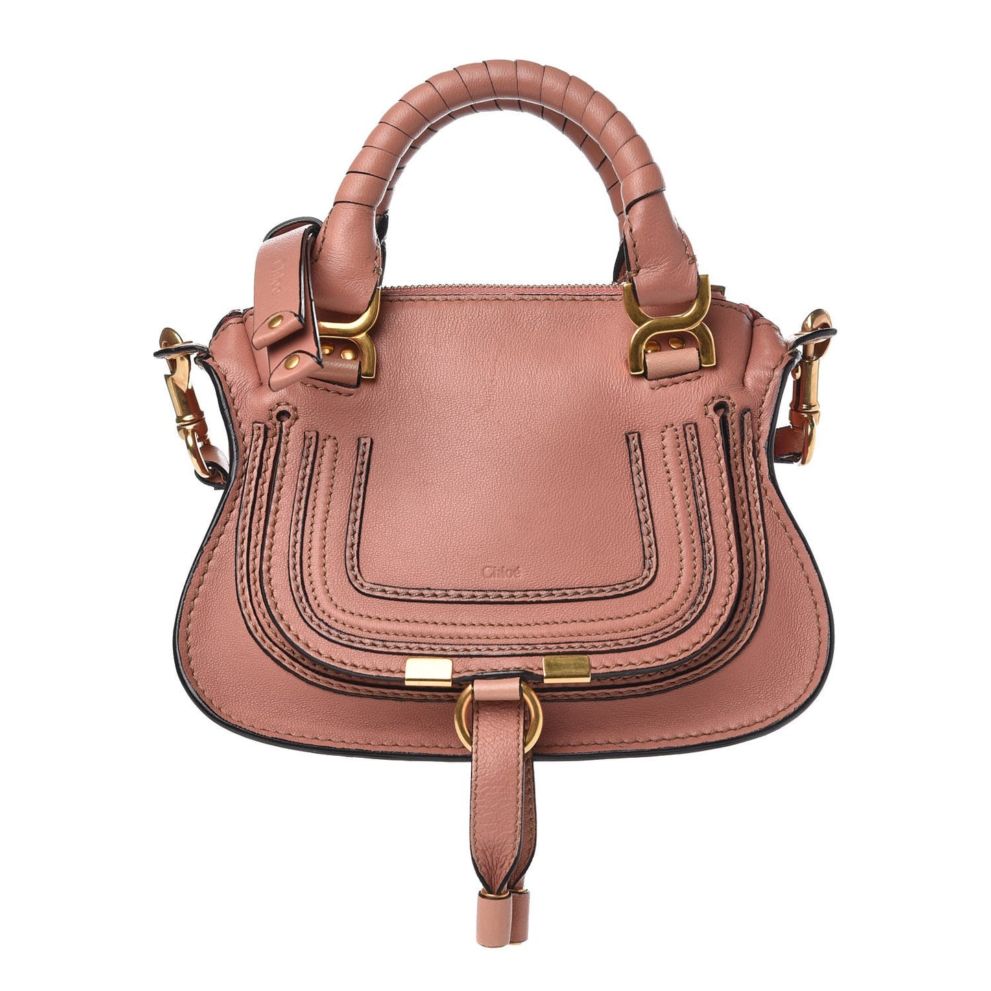 Calfskin Mini Marcie Satchel Waterlily