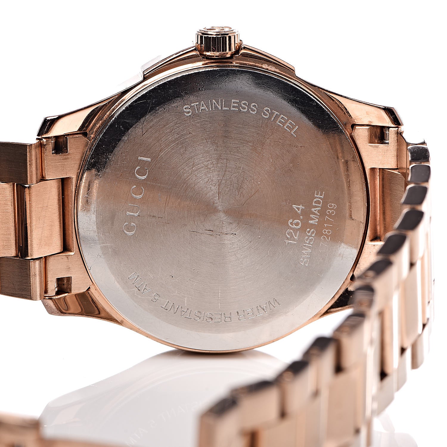 Gucci Stainless Steel 38mm G-Timeless Diamante Quartz Watch Rose 6 of 10