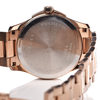 Gucci Stainless Steel 38mm G-Timeless Diamante Quartz Watch Rose 6 of 10