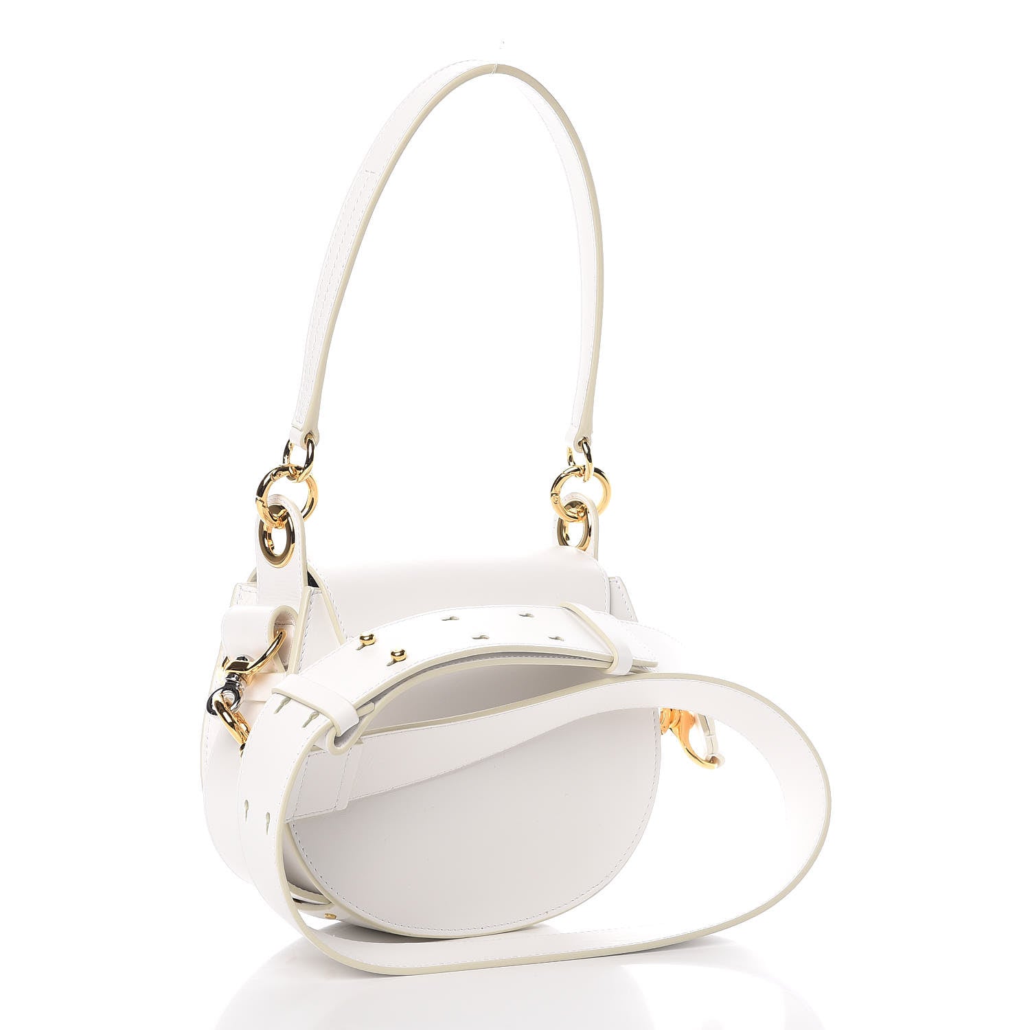 Chloe Calfskin Small Tess Bag Brilliant White 3 of 7