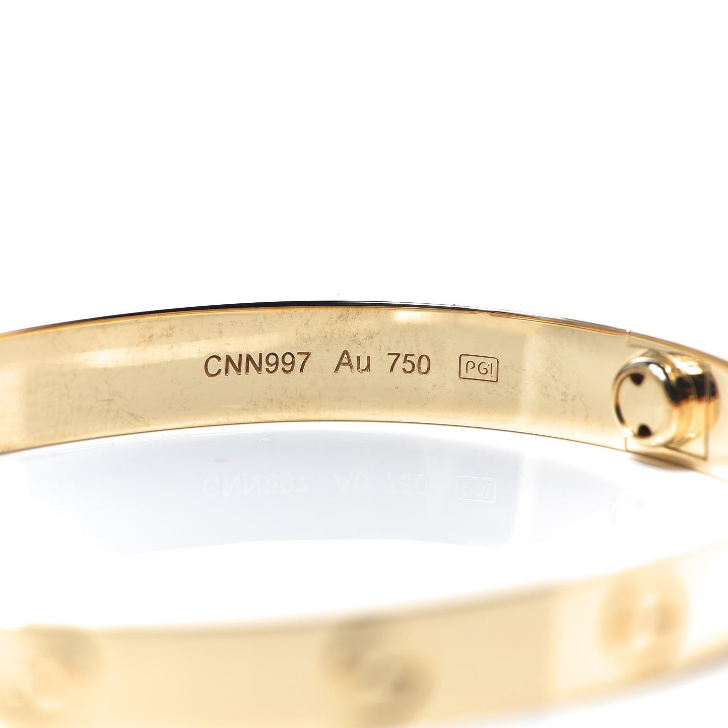 18K Yellow Gold LOVE Bracelet 16