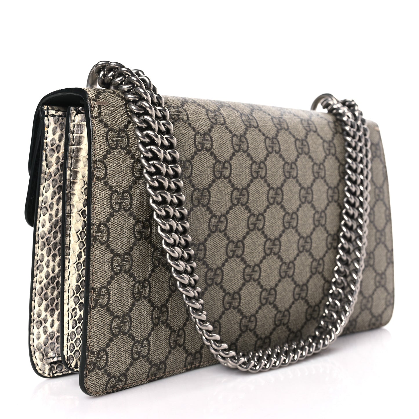 GG Supreme Monogram Elaphe Elephant Embroidered Small Dionysus Shoulder Bag