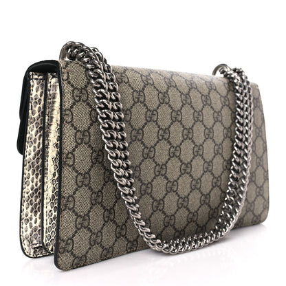 Gucci GG Supreme Monogram Elaphe Elephant Embroidered Small Dionysus Shoulder Bag 3 of 9