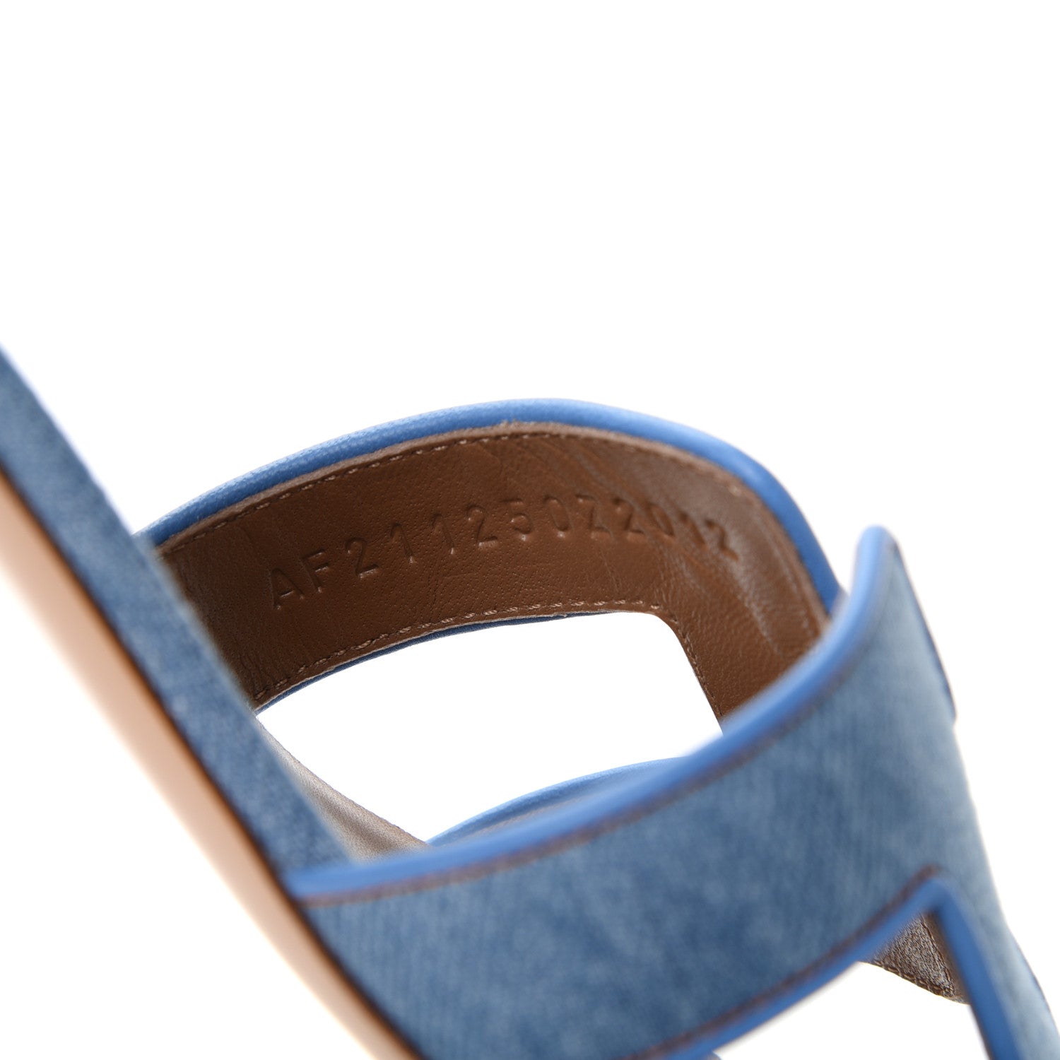 Hermes Denim Oasis Sandals 37.5 Bleu Clair 10 of 11