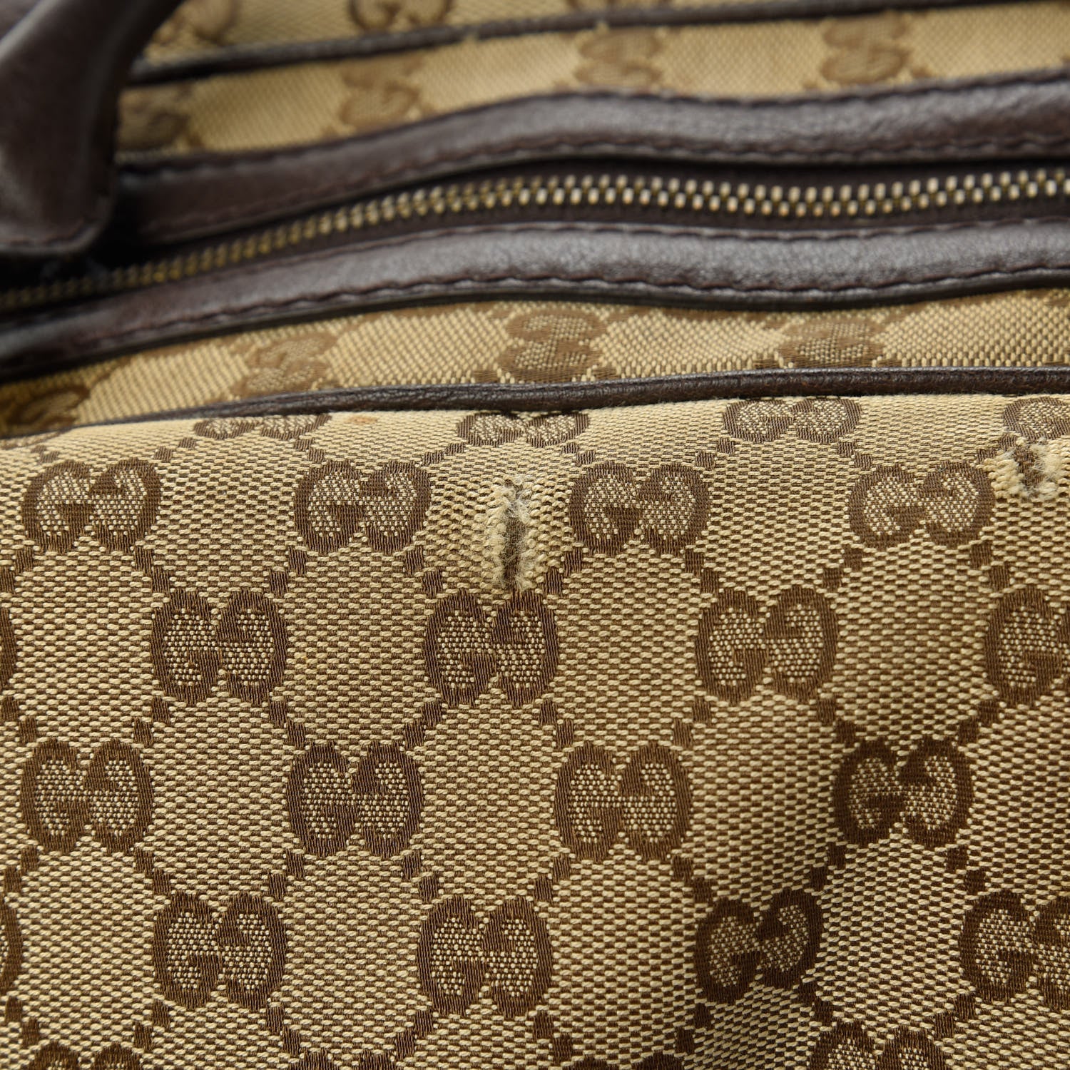 Gucci Monogram Medium Interlocking G Icon Boston Dark Brown 15 of 15
