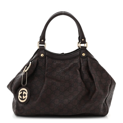 Gucci Guccissima Medium Sukey Tote Chocolate 1 of 10