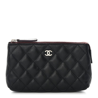 Chanel Lambskin Quilted Small Pouch Black 1 of 10