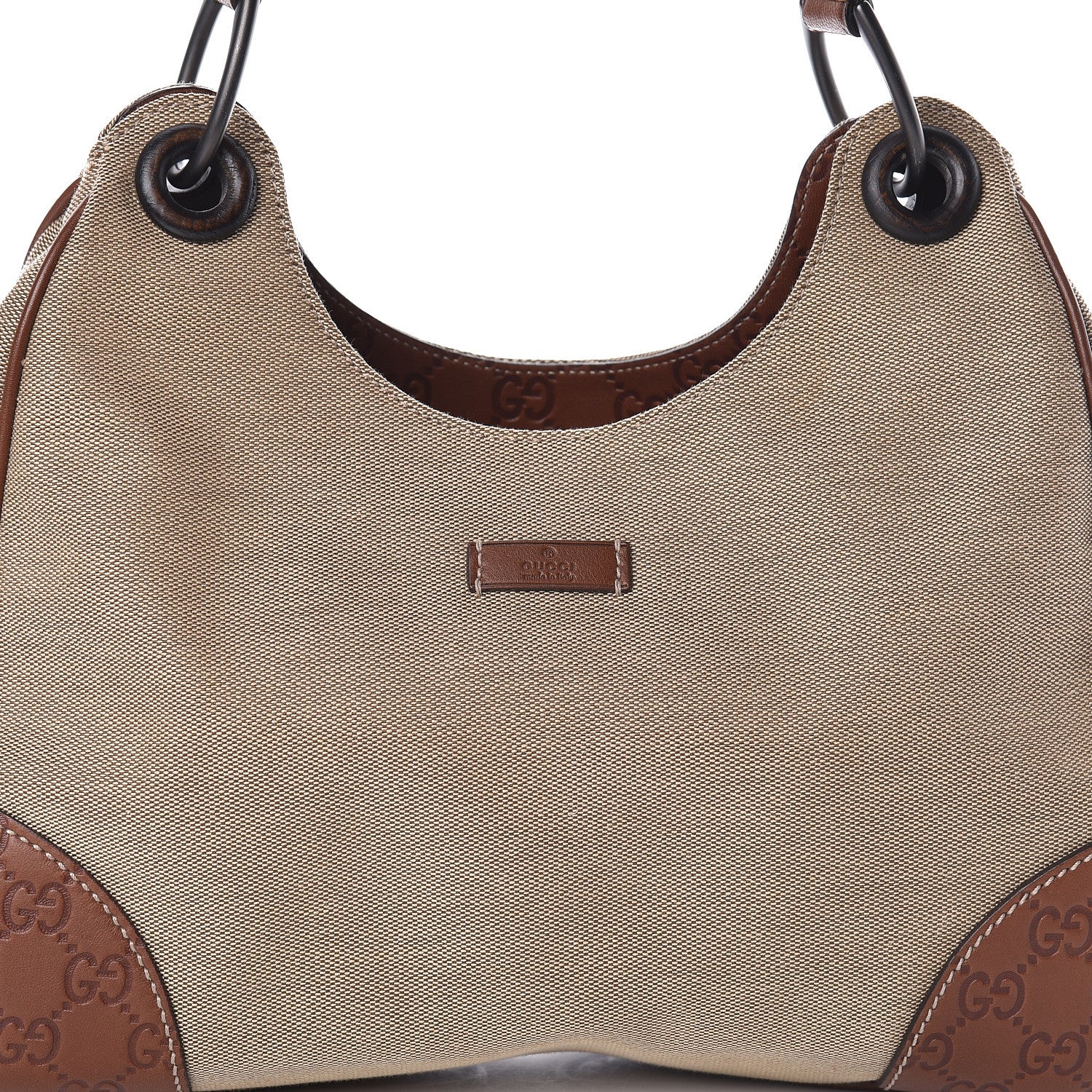 Gucci Canvas Guccissima Hobo Brown 8 of 10