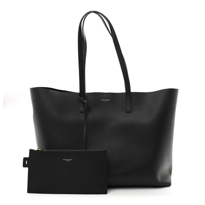 Saint Laurent Calfskin Large Shopping Tote Black 3 of 11