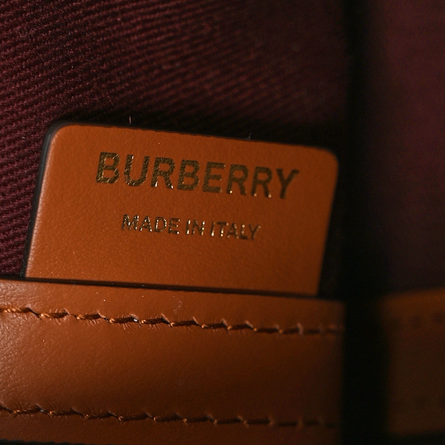 Burberry Cotton Vintage Check Medium London Tote Bag Briar Brown Black 7 of 11