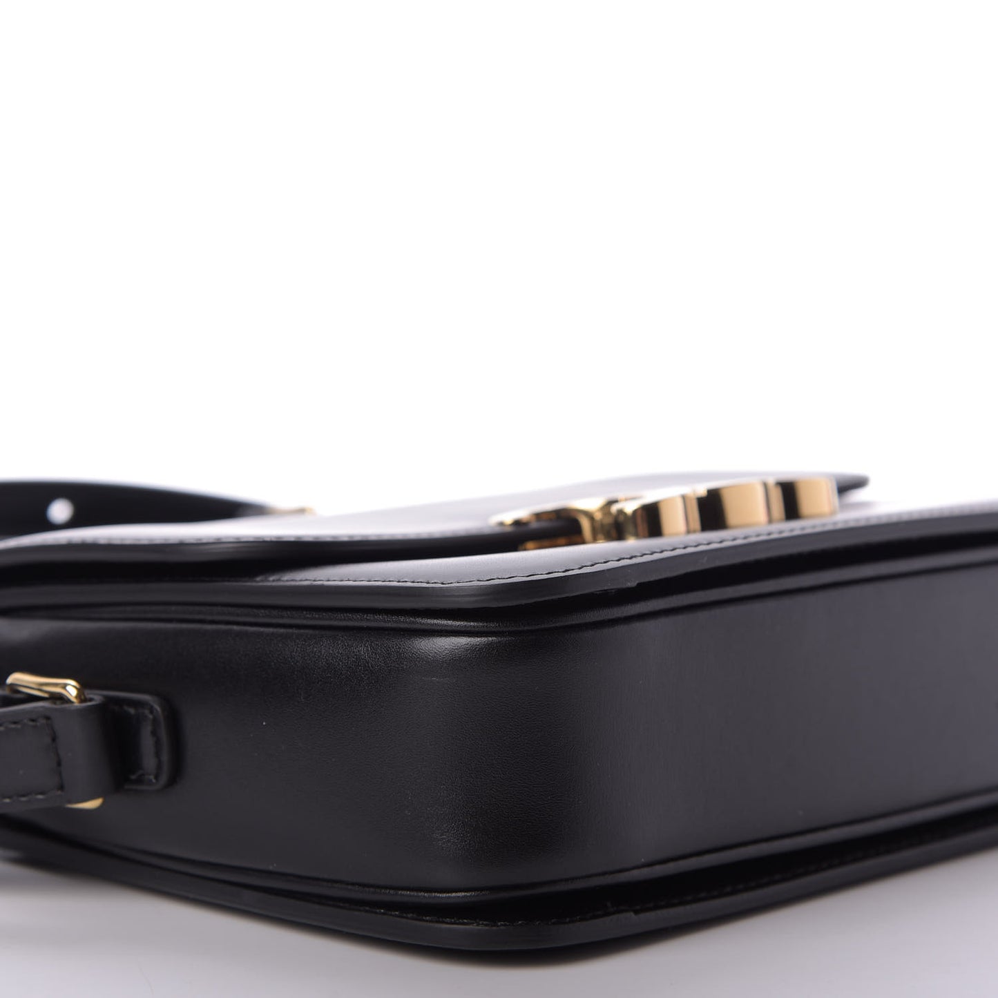 Shiny Calfskin Nano Triomphe Black