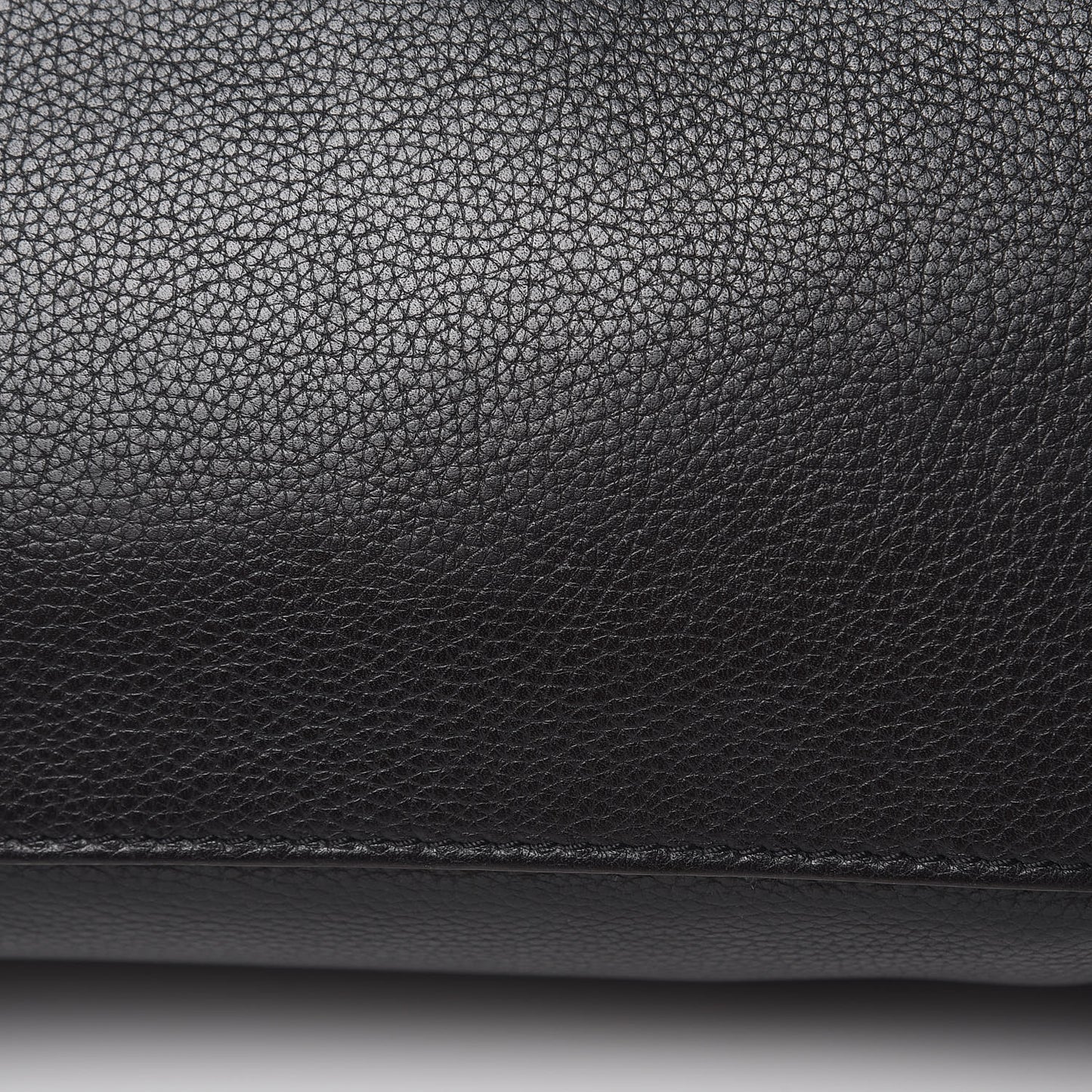 Drummed Calfskin Micro Luggage Black