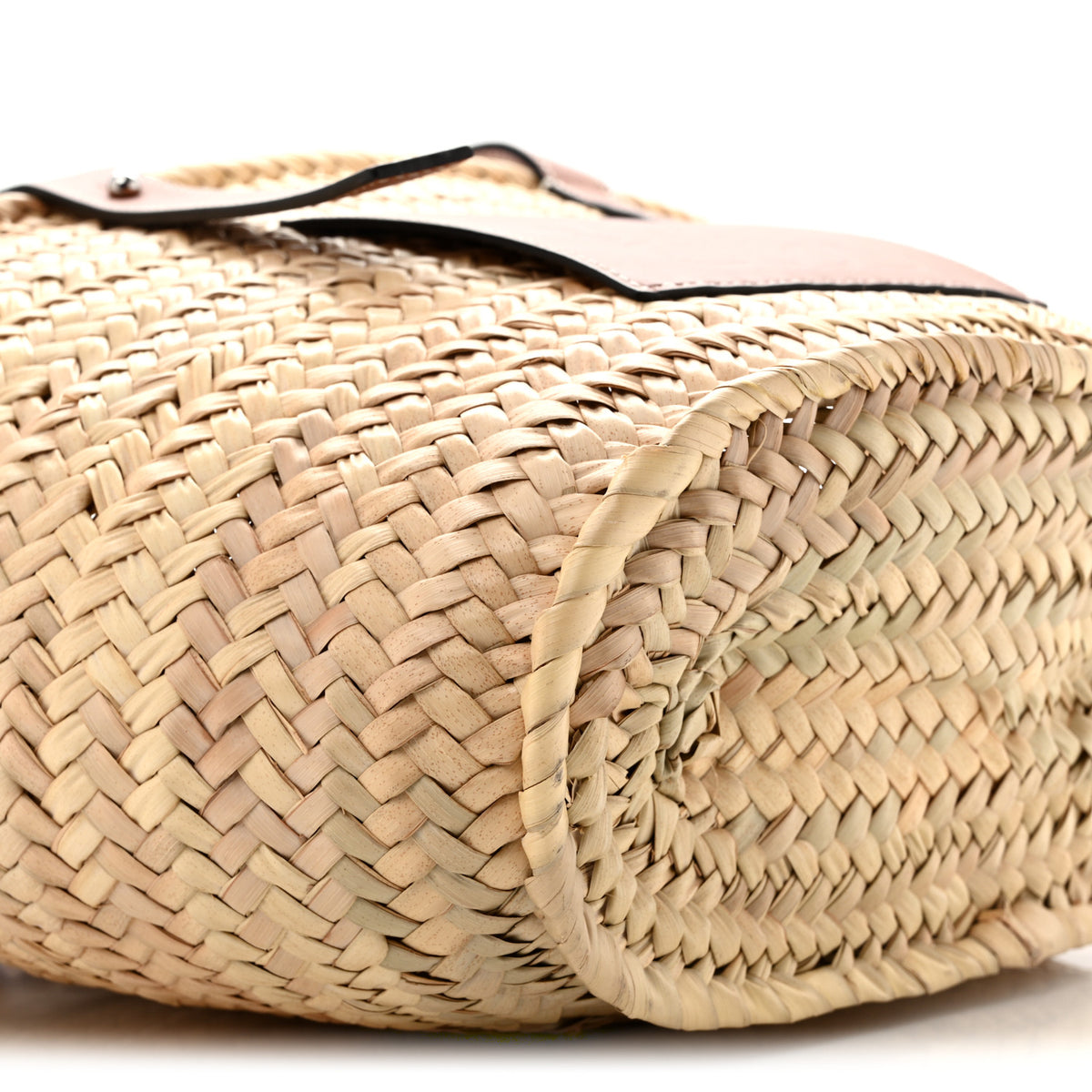 Raffia Basket Tote Bag Natural Tan