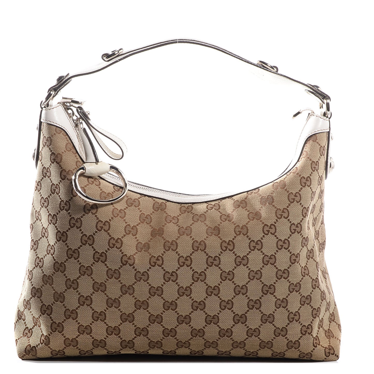 Monogram Icon Bit Medium Hobo Off White
