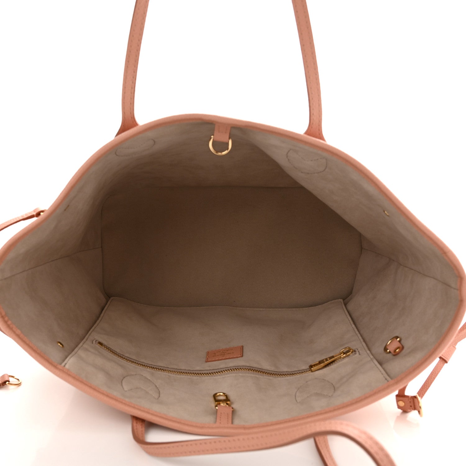 Louis Vuitton Empreinte Monogram Giant Neverfull MM Trianon Pink Cream 5 of 9