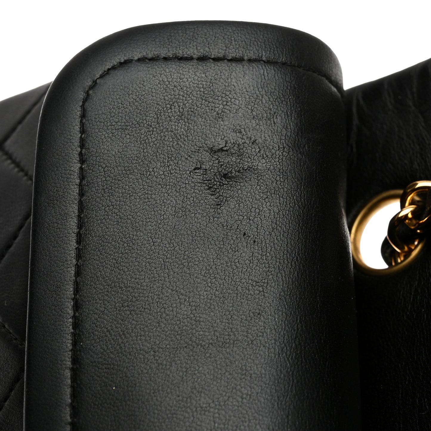Lambskin Quilted Small Double Flap Black