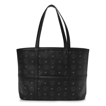 MCM Visetos Medium Delmy Shopper Tote Black 1 of 8