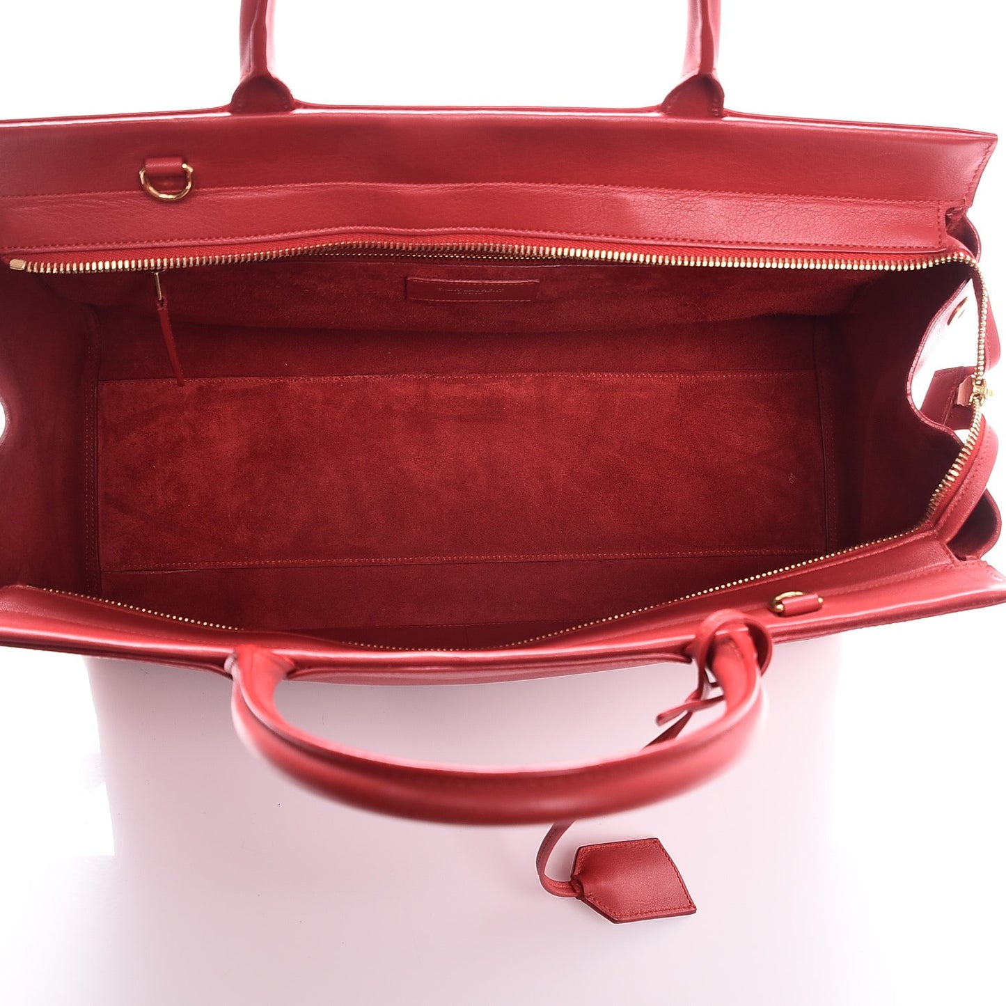Calfskin Medium Rive Gauche Cabas New Red