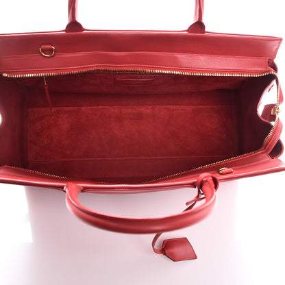 Saint Laurent Calfskin Medium Rive Gauche Cabas New Red 6 of 8