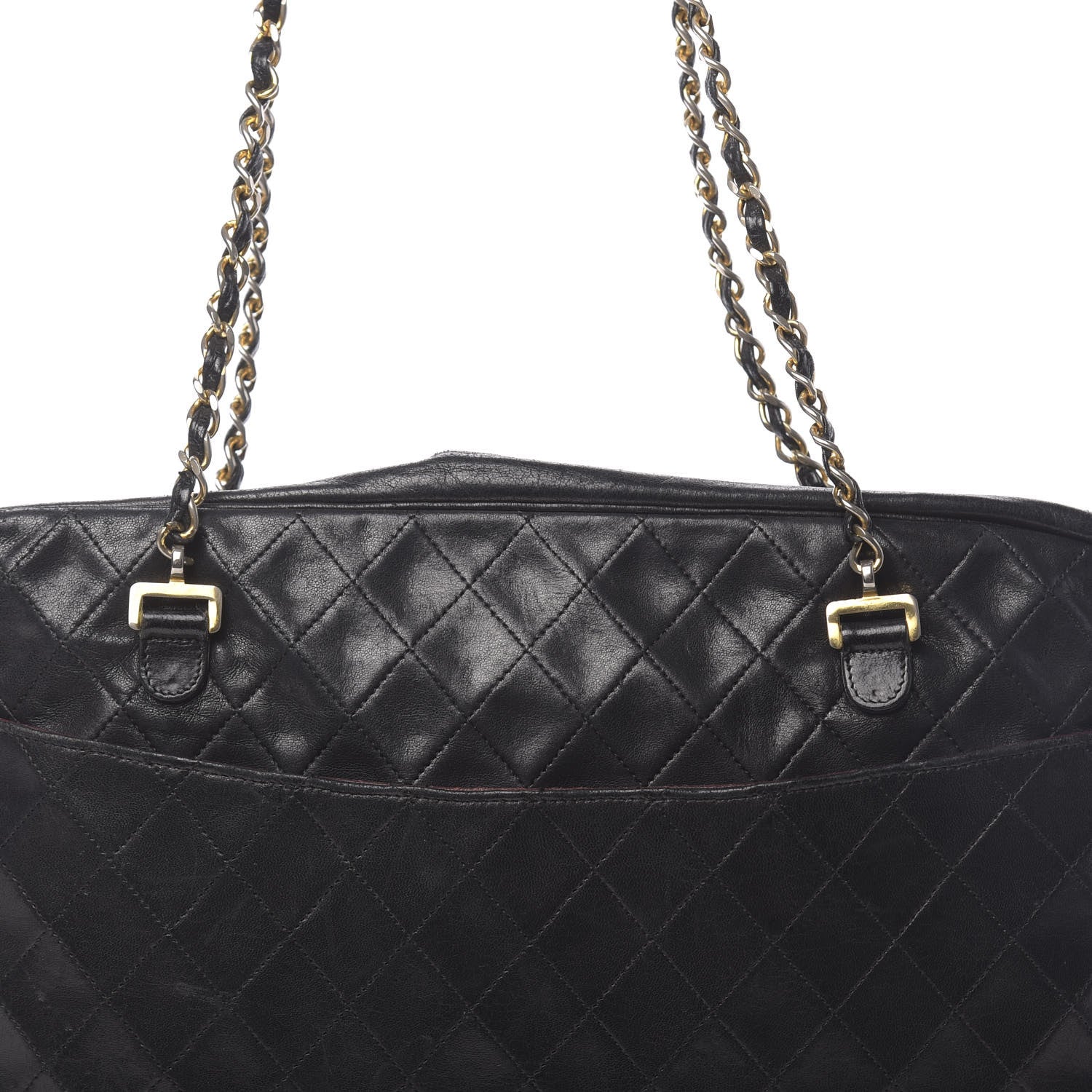 Chanel Lambskin Quilted Shoulder Bag Black 16 of 16
