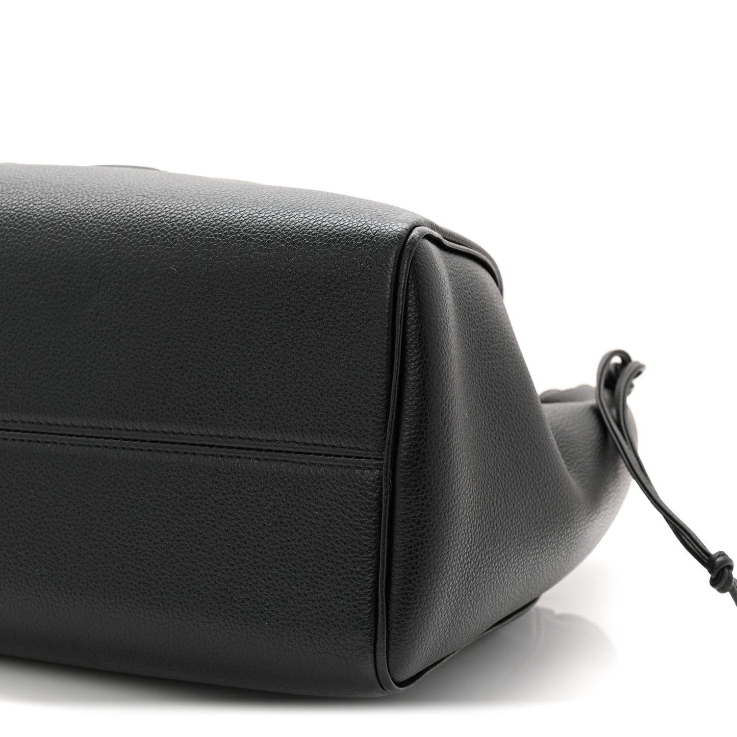 Calfskin Cuir Triomphe Cabas Drawstring Black