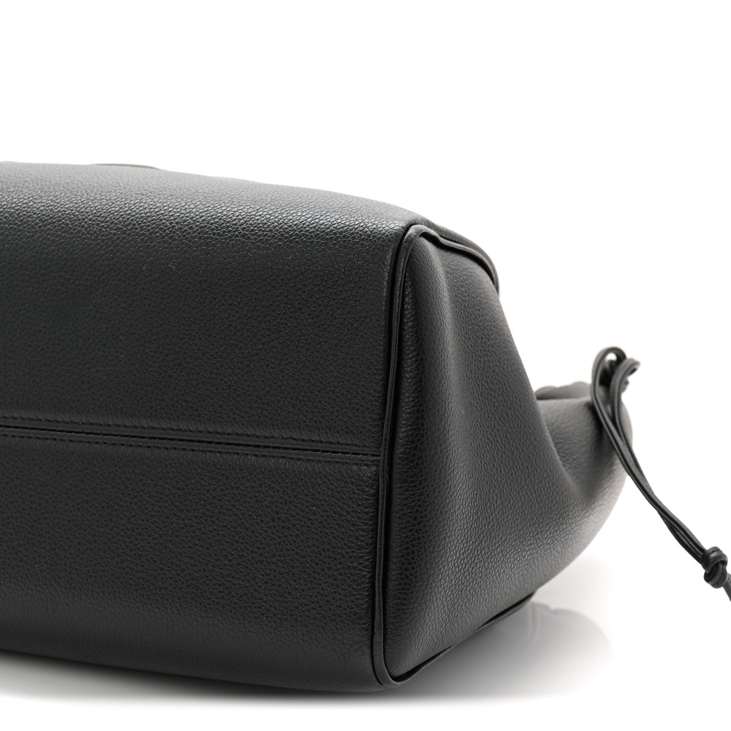 Celine Calfskin Cuir Triomphe Cabas Drawstring Black 10 of 10