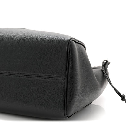 Celine Calfskin Cuir Triomphe Cabas Drawstring Black 10 of 10