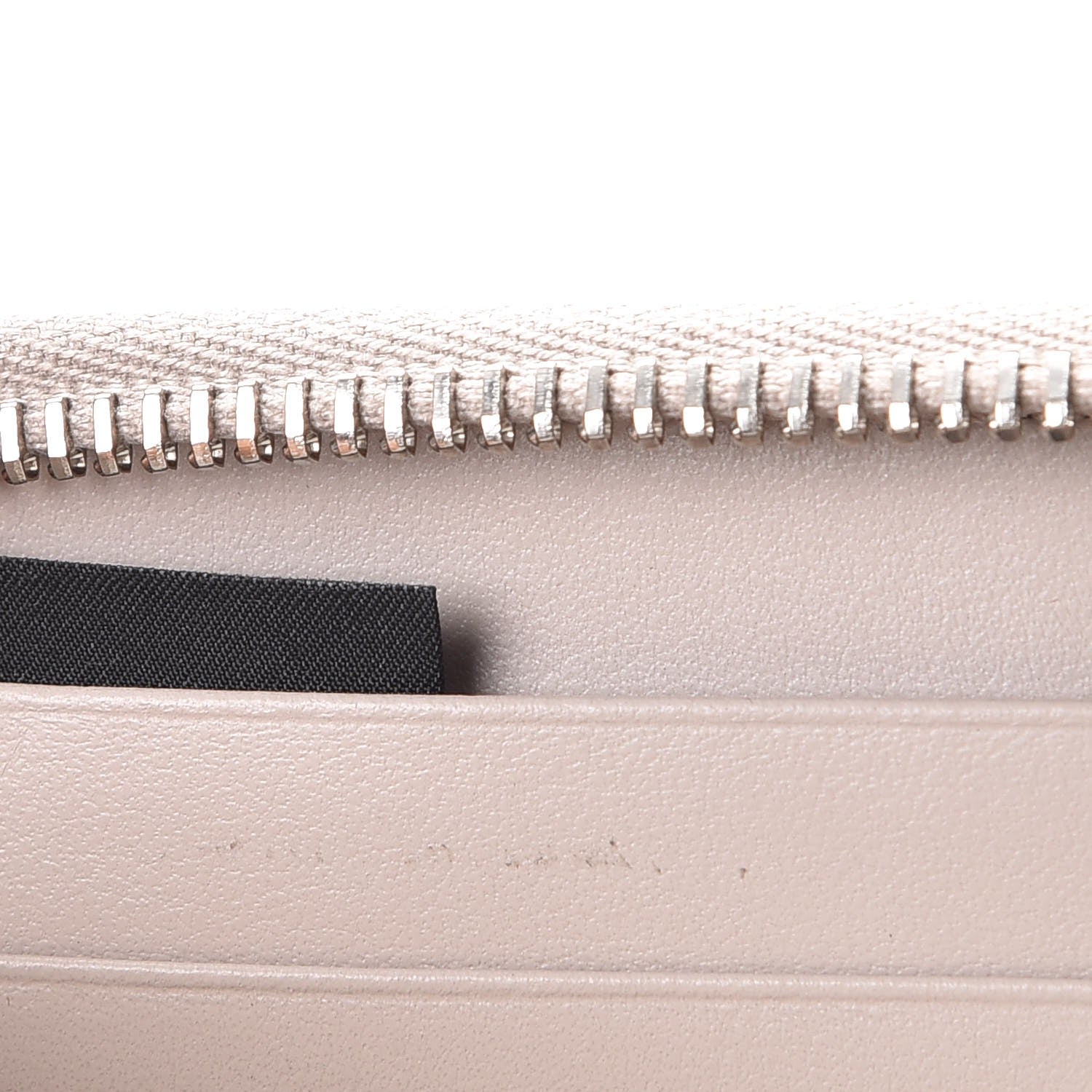 Fendi Vitello Century Lucido Hypnoteyes Studded Zip Around Wallet Grigio Polvere Arancio Multicolor 8 of 10