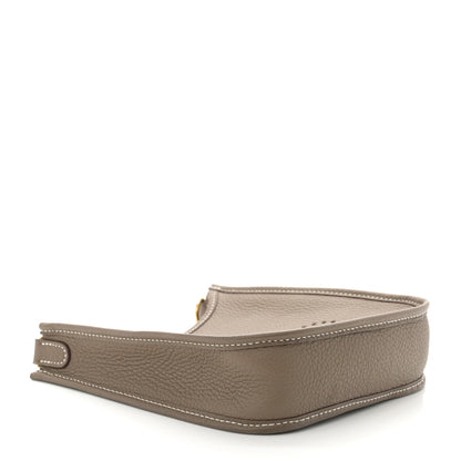 Hermes Taurillon Clemence Amazone Evelyne TPM Etoupe Bleu Indigo 4 of 10