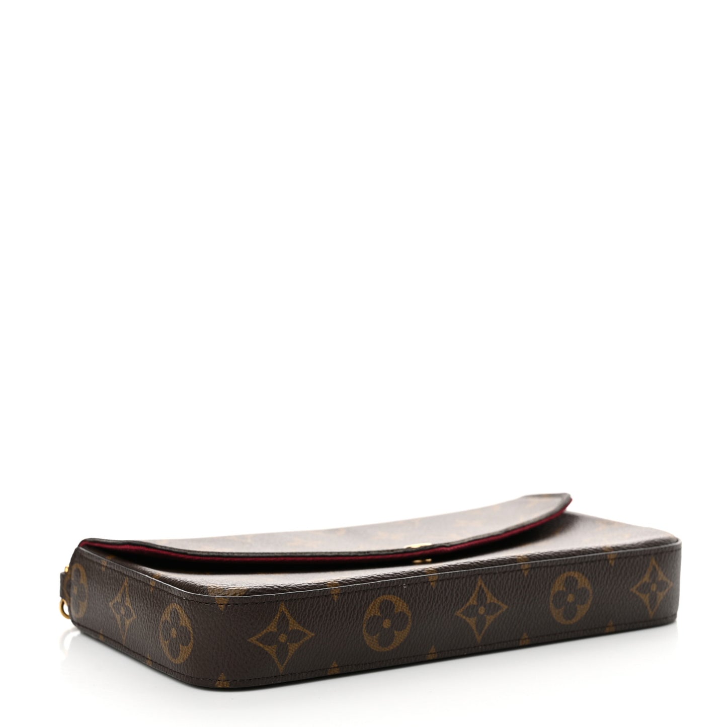 Monogram Pochette Felicie Chain Wallet Fuchsia