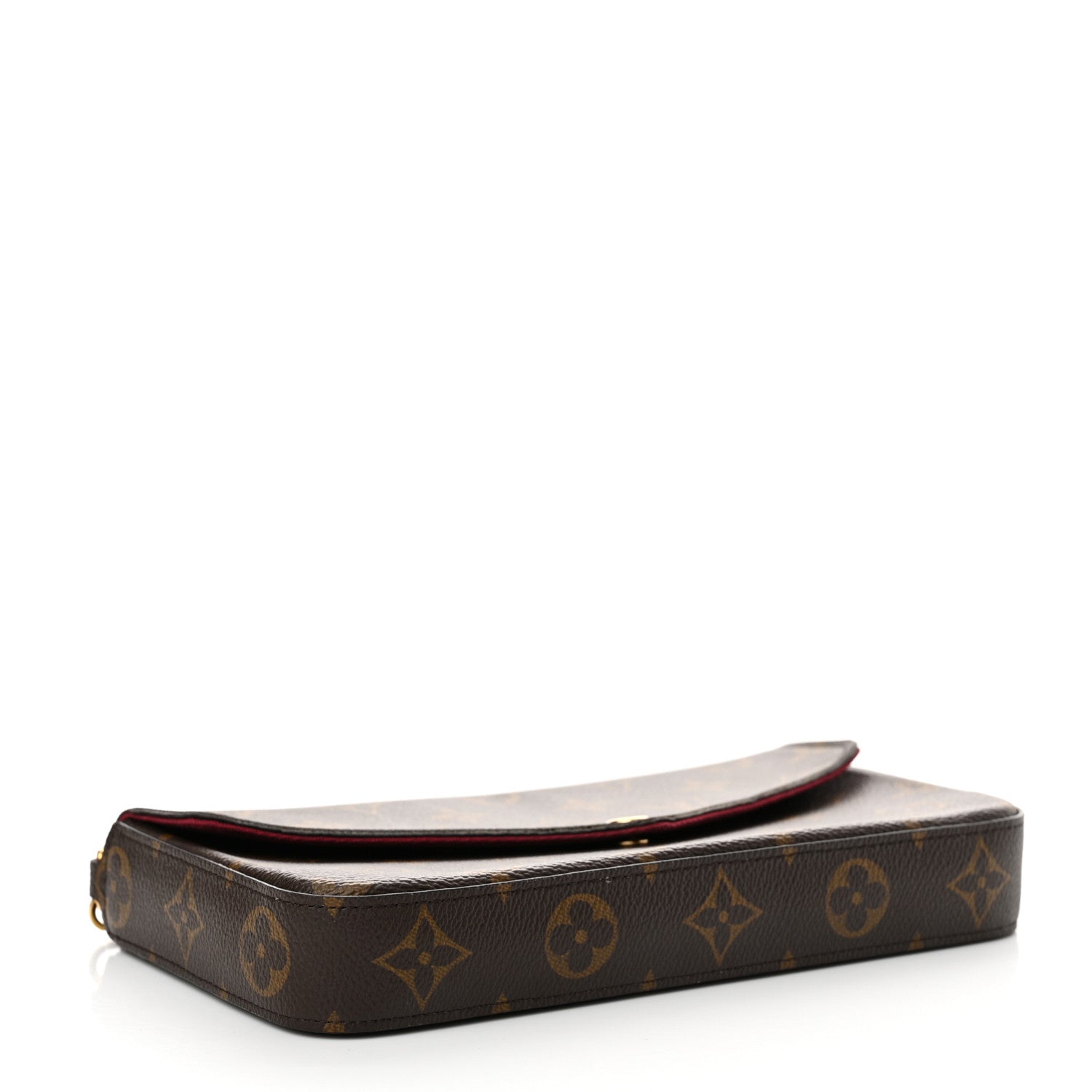 Louis Vuitton Monogram Pochette Felicie Chain Wallet Fuchsia 5 of 12