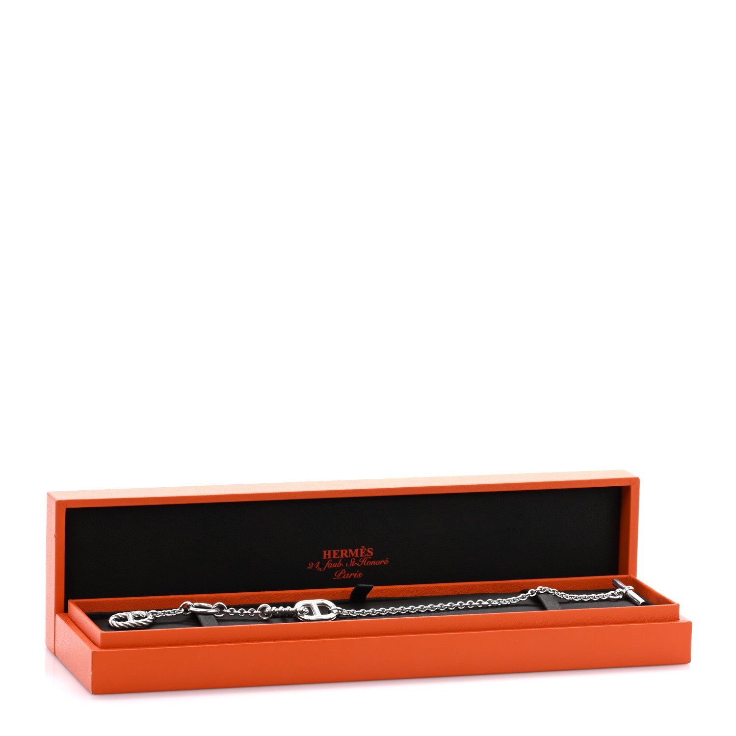 Hermes Sterling Silver PM Parade Bracelet ST 4 of 4