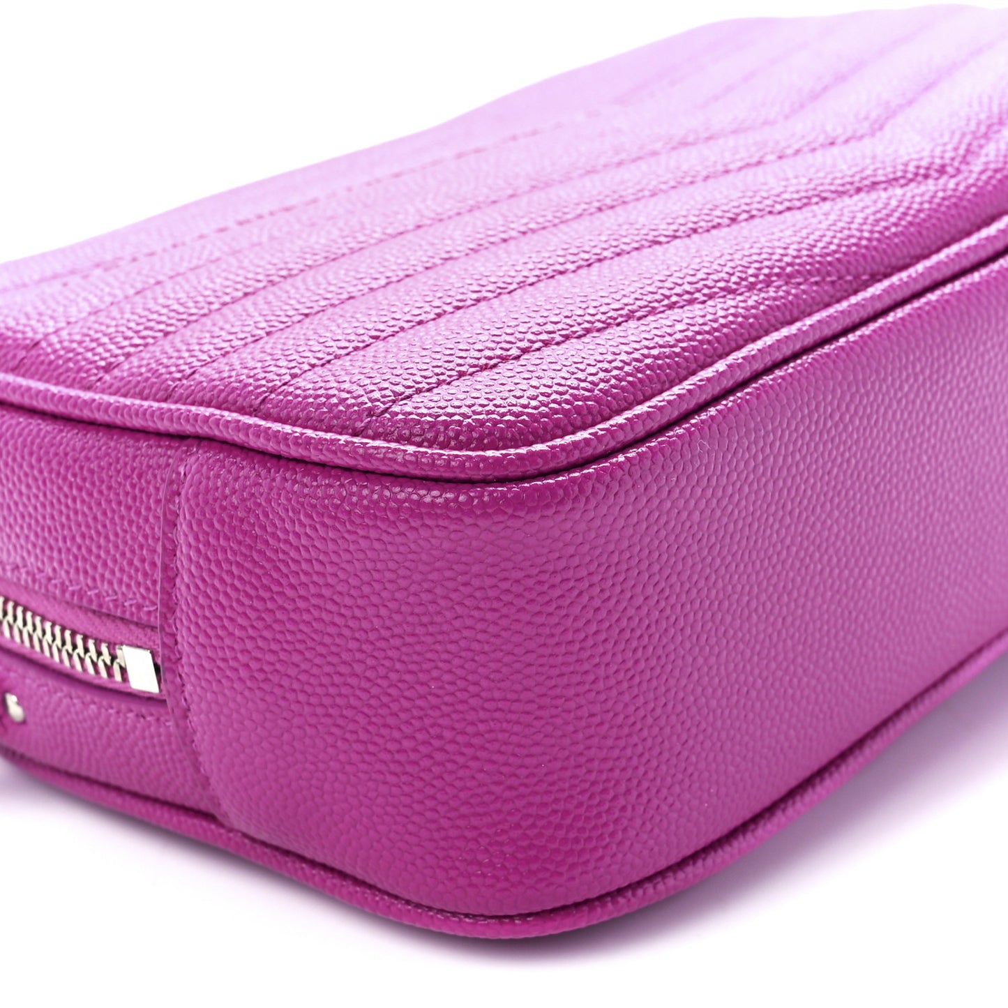 Grain De Poudre Matelasse Monogram Mini Lou Camera Bag Fuxia Electrique