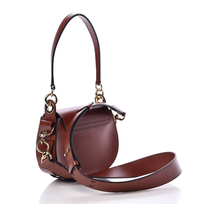Chloe Calfskin Small Tess Bag Sepia Brown 3 of 9
