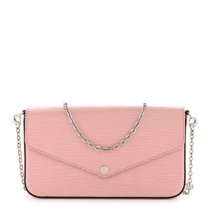 Louis Vuitton Epi Pochette Felicie Rose Ballerine 1 of 15