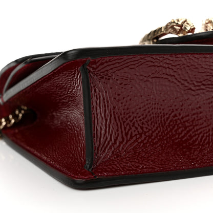 Gucci Crinkled Patent Mini Dionysus Shoulder Bag Rosso Ancora Red 9 of 12