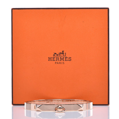 Hermes 18K Rose Gold PM Collier De Chien Bracelet SH 5 of 10