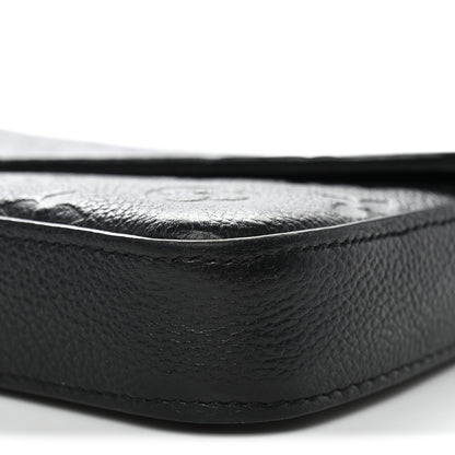 Louis Vuitton Empreinte Pochette Felicie Chain Wallet Black 10 of 14