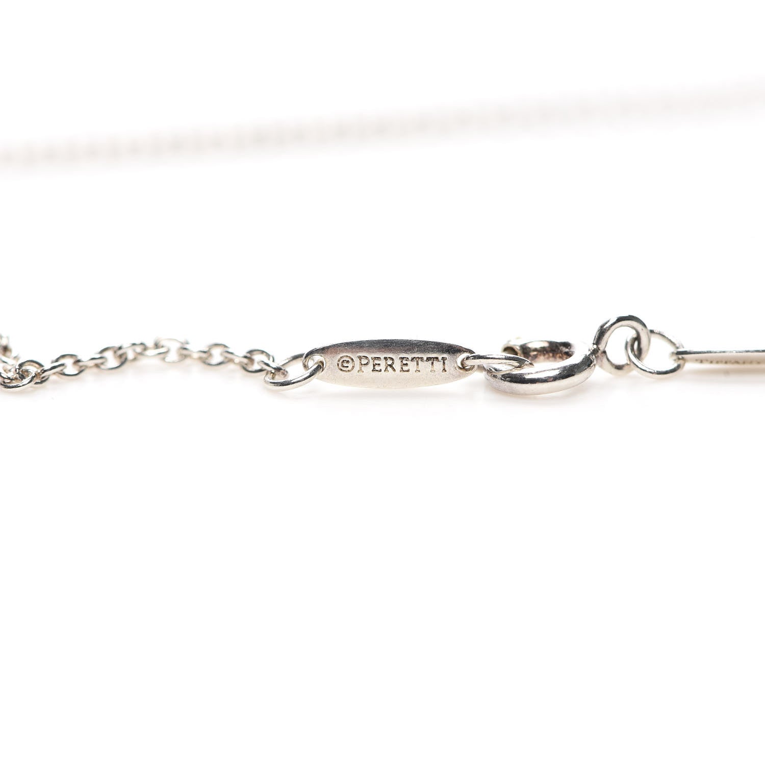 Tiffany Sterling Silver Diamond 22mm Elsa Peretti Open Heart Pendant Necklace 8 of 8