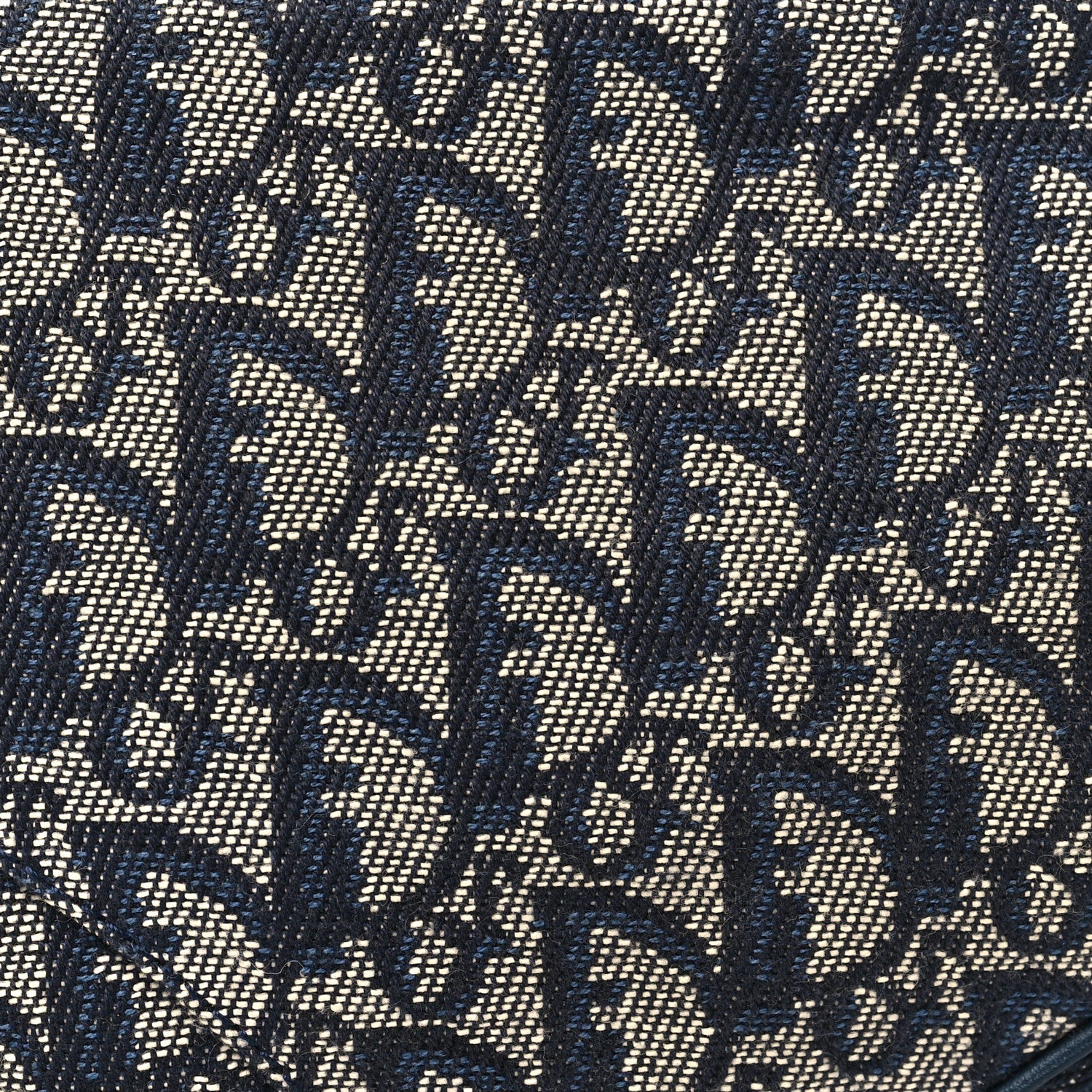 Christian Dior Monogram Mini Saddle Pochette Navy 8 of 10