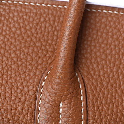 Hermes Taurillon Clemence Birkin 35 Gold 42 of 45